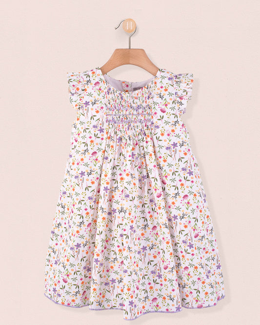 Elize Cyclam Garden Smock - Smocked Dress