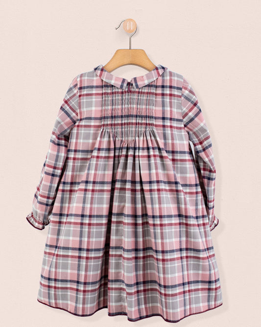 Elizabeth Italian Rose Plaid Flannel Dress - Dress