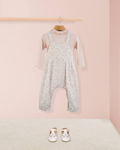 Ella French Antique Pink Overall - Romper