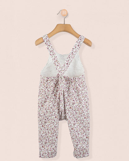 Ella French Antique Mauve Overall - Romper