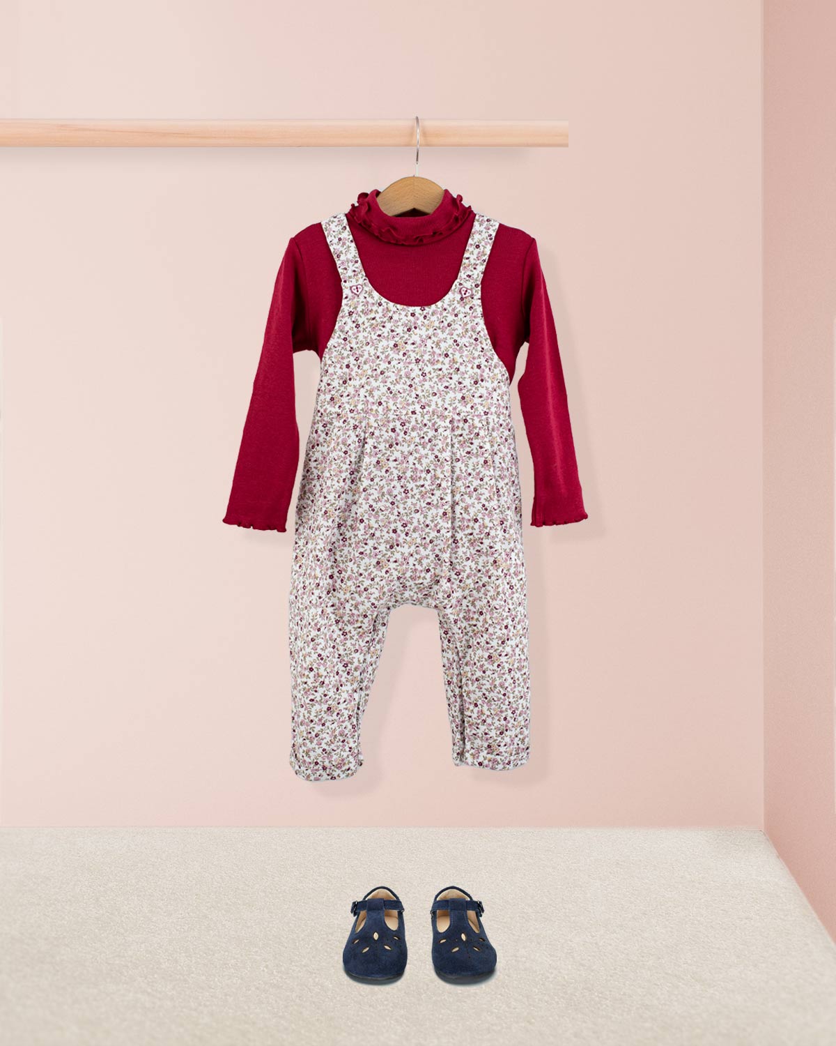 Ella French Antique Mauve Overall - Romper