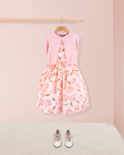 Ella Bianca Roses Dress - Dress