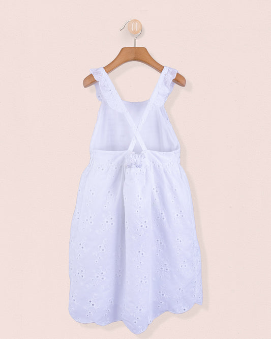 Elodie White Eyelet - Dress