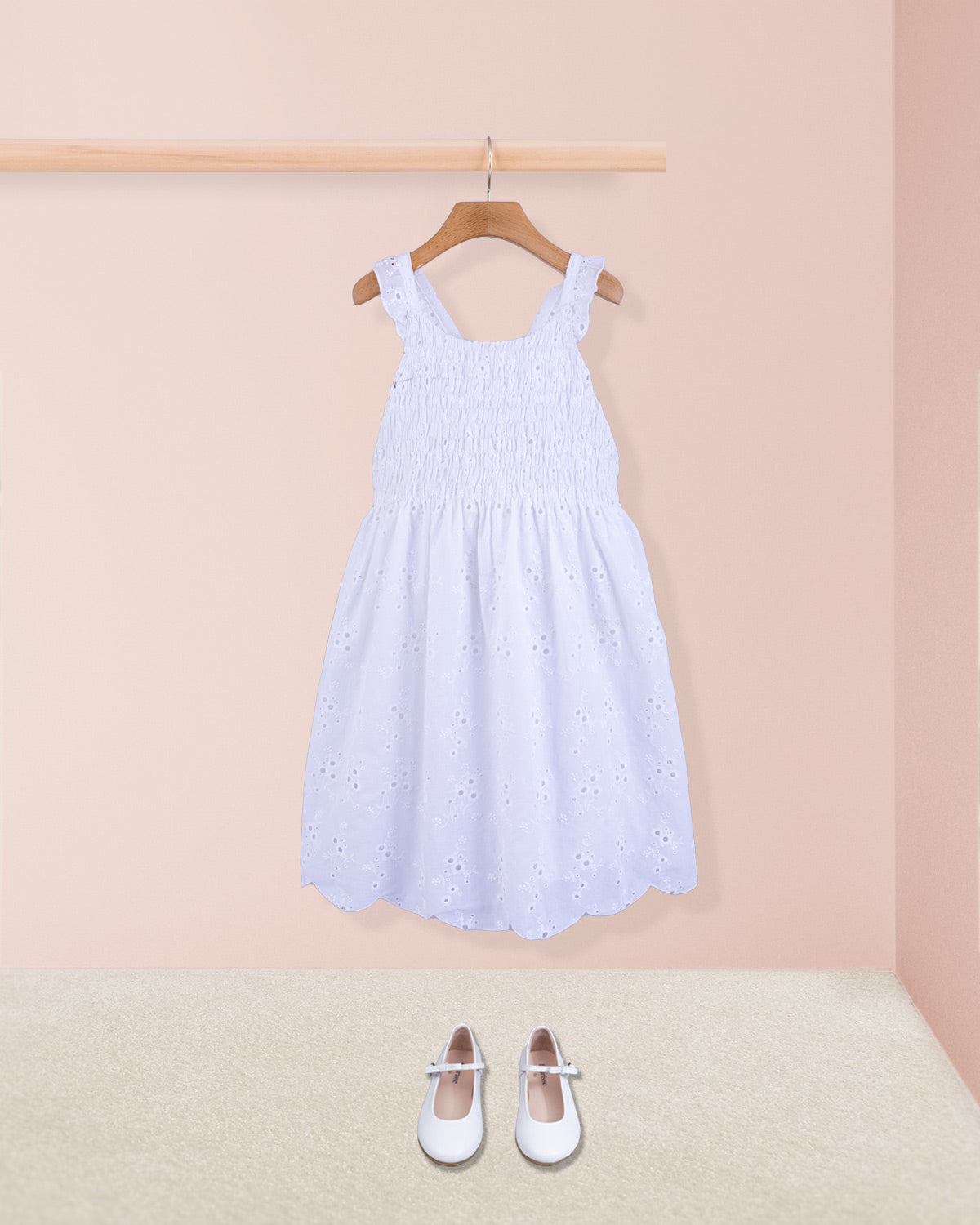 Elodie White Eyelet - Dress