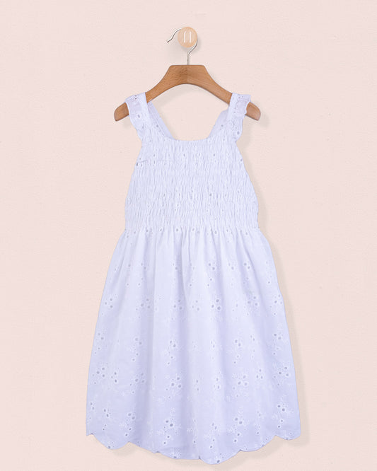 Elodie White Eyelet - Dress