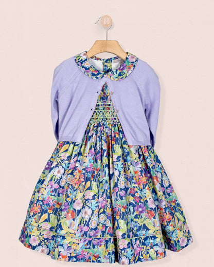 Emma Liberty Proposal Blue Smock - Smocked Dress
