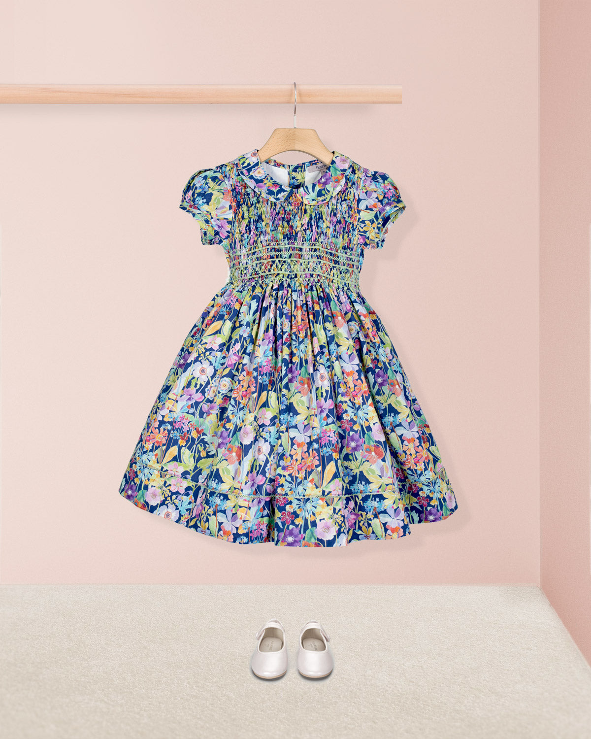 Emma Liberty Proposal Blue Smock - Smocked Dress