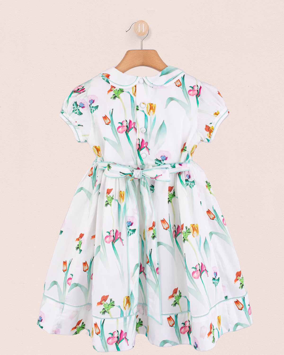 Emma Liberty Healing Mint Smock - Smocked Dress