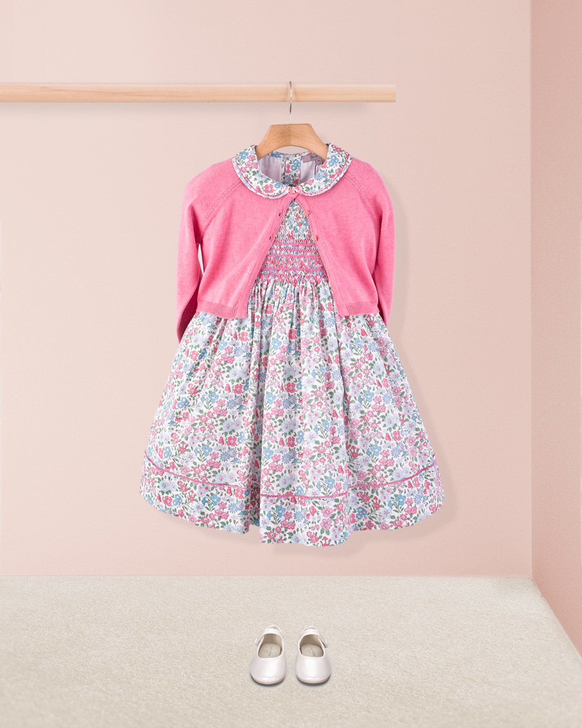 Emma Liberty Anabella Pastel Smock - Smocked Dress