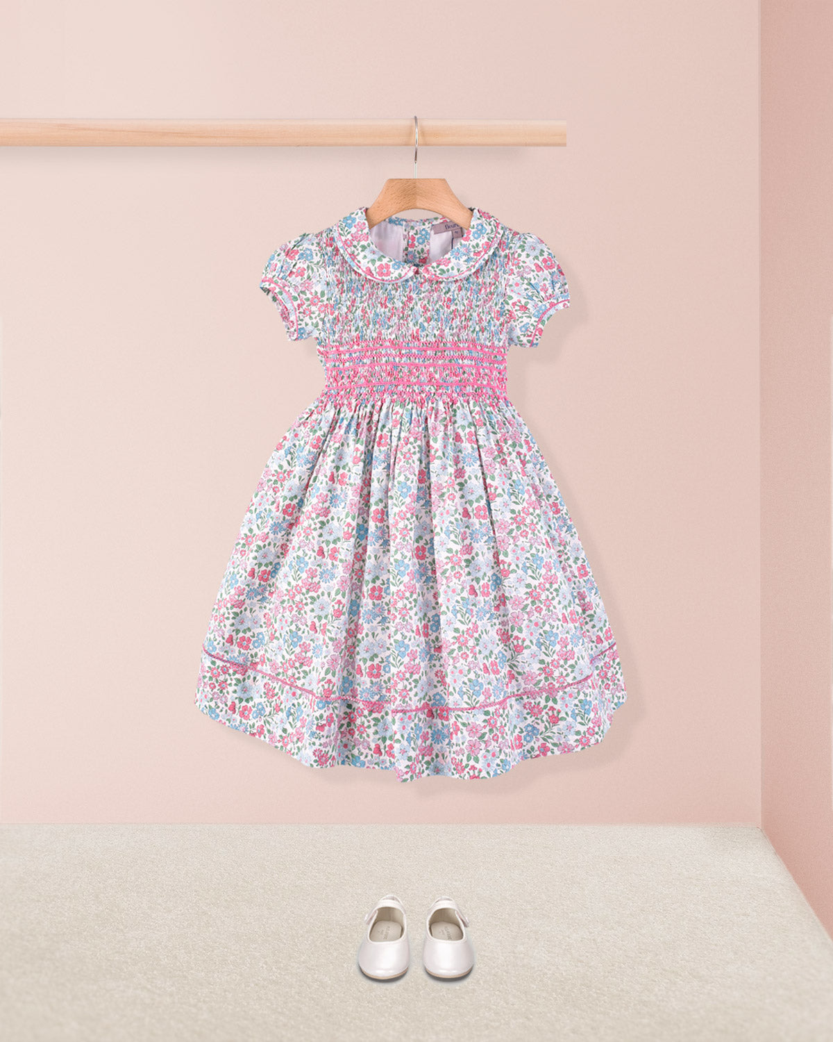Emma Liberty Anabella Pastel Smock - Smocked Dress