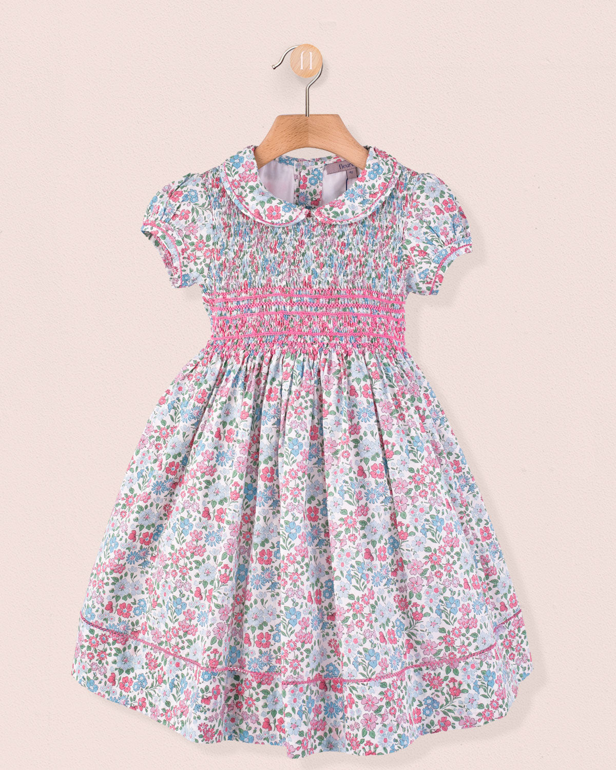 Emma Liberty Anabella Pastel Smock - Smocked Dress