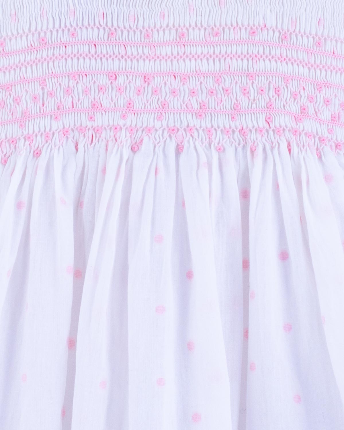 Emma French Pink Embroidered Smock - Smocked Dress