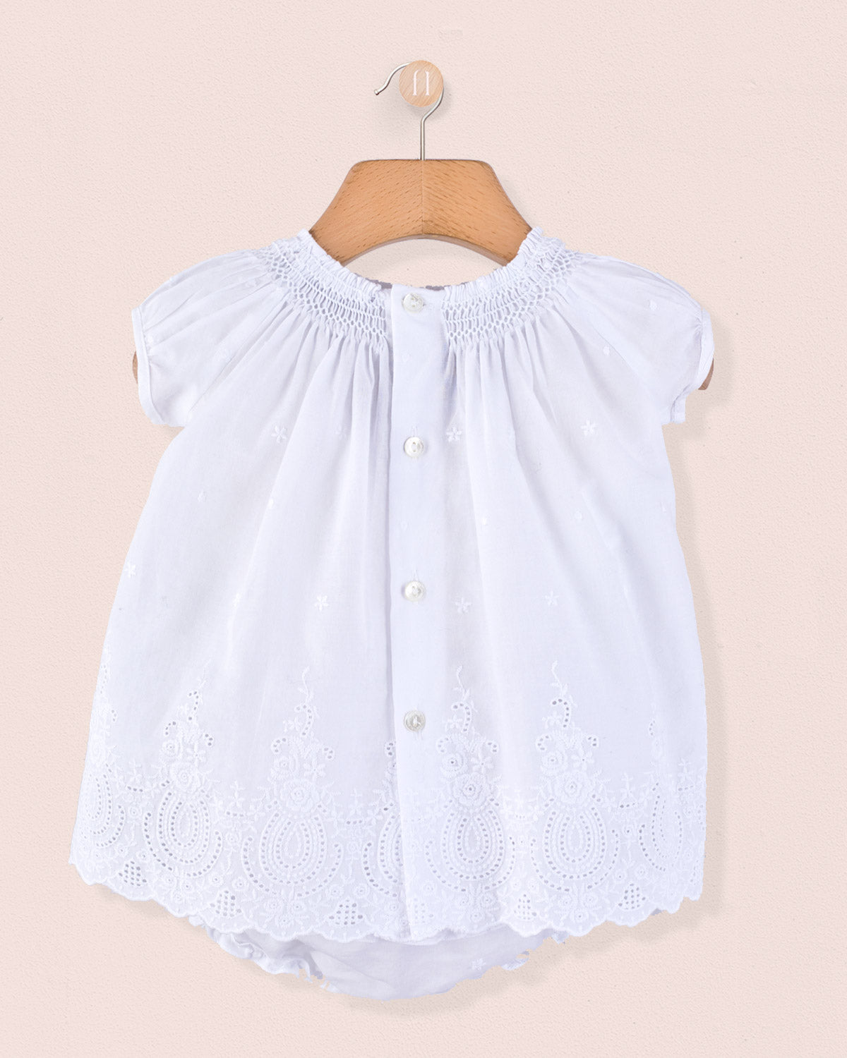 Etoile Provence Eyelet 2-Piece Set - Baby Dress