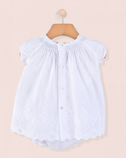Etoile Provence Eyelet 2-Piece Set - Baby Dress