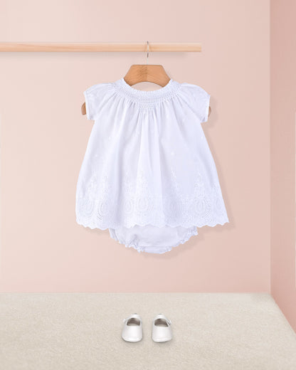 Etoile Provence Eyelet 2-Piece Set - Baby Dress