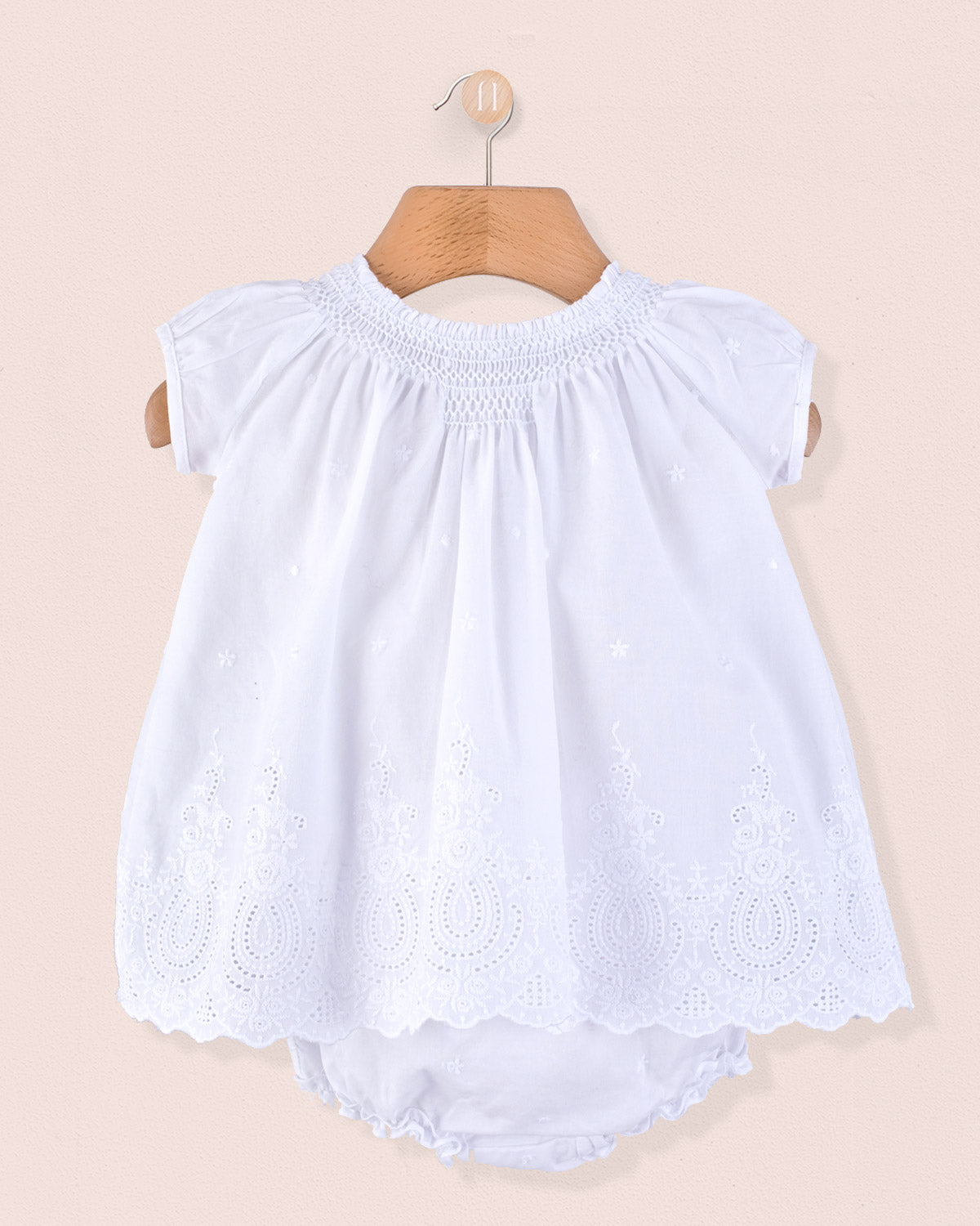 Etoile Provence Eyelet 2-Piece Set - Baby Dress