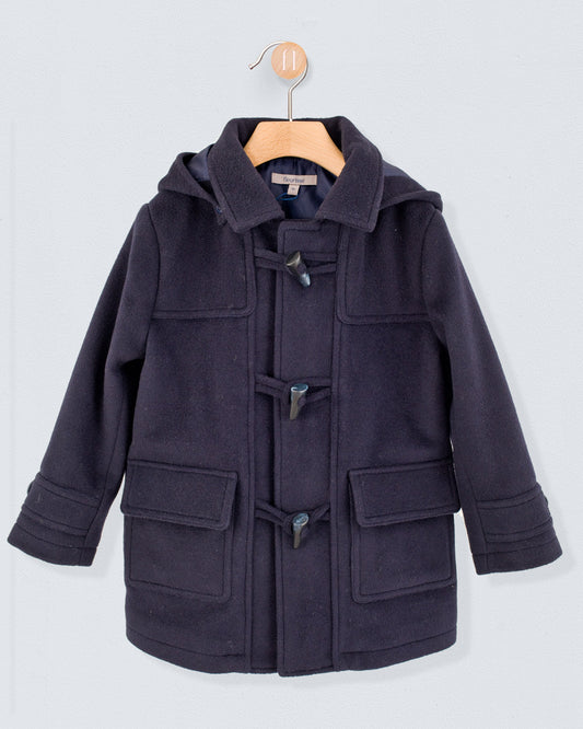 Maxime Classic Navy Toggle Coat - Coat
