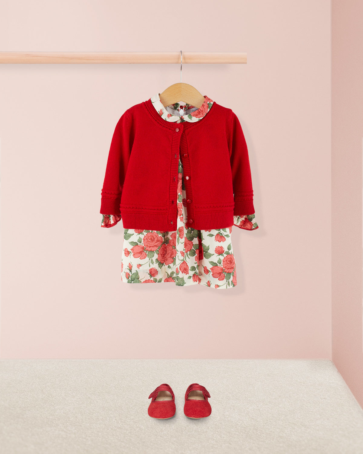 Baby Eveline Ruby Rose Dress - Baby Dress