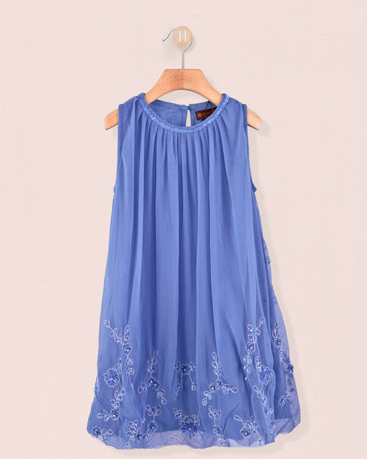 Fifi Cerulean Tulle Dress - Dress