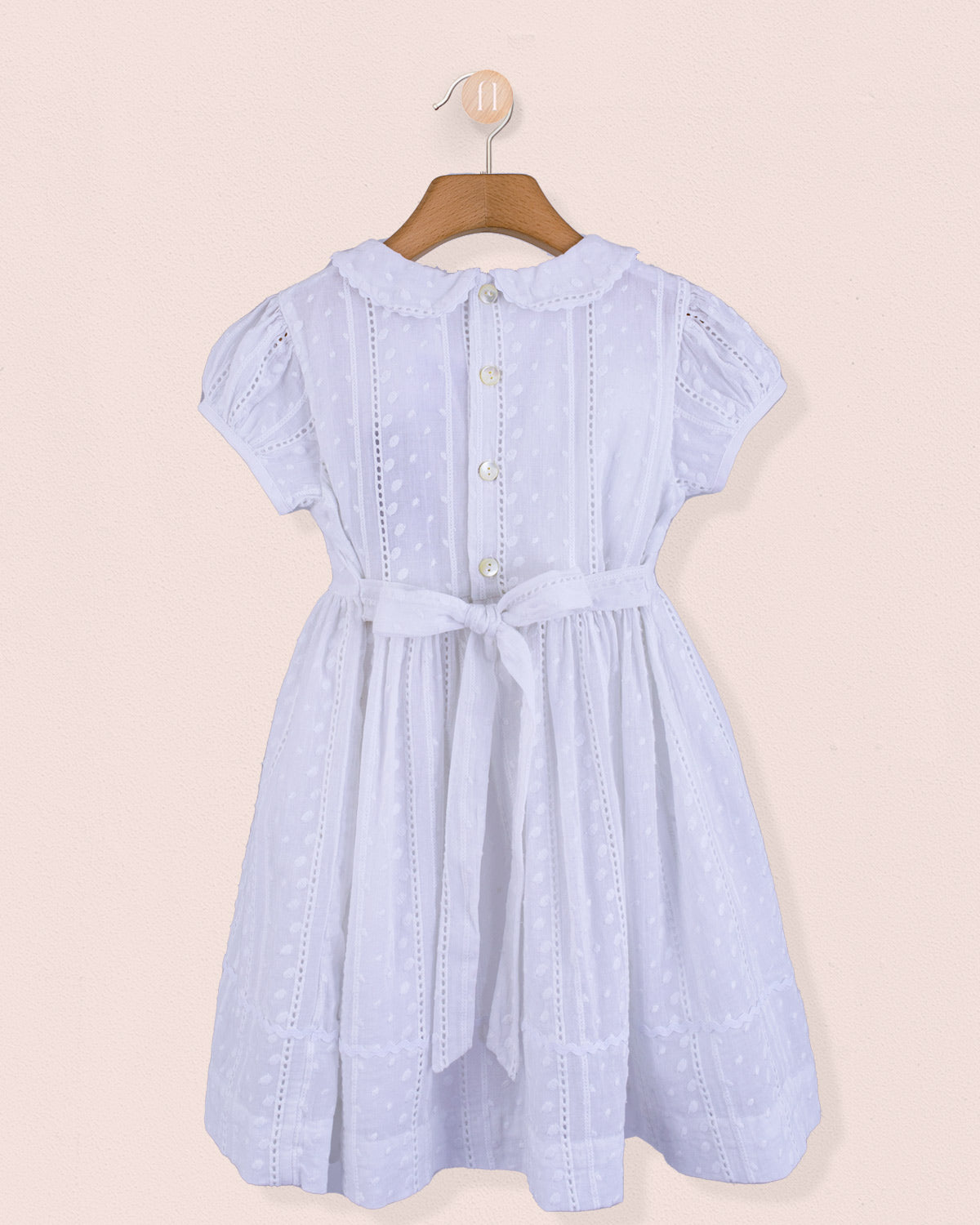 Florentine White Eyelet Dress - Dress