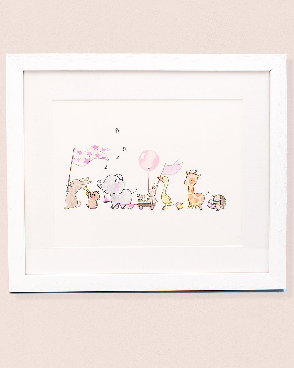 Animal Train Wall Art