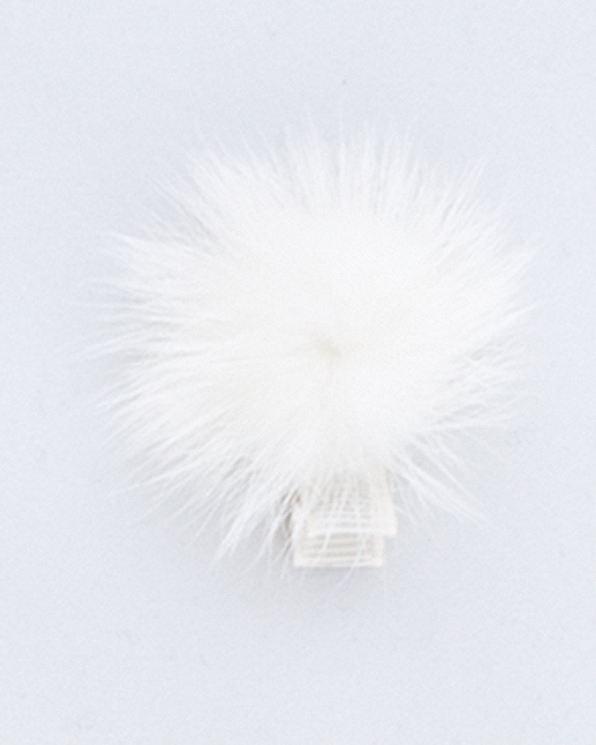 Fur Cream Puff Alligator Hairclip