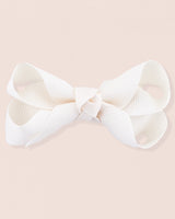 Hairbow 6cm Cream Gros Grain