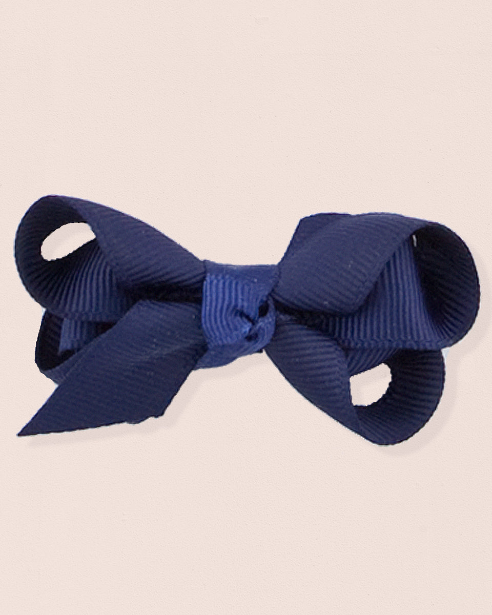 Hairbow 6cm Navy Gros Grain