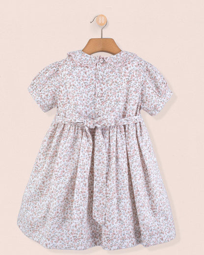 Valentina French Antique Pink Smock - Smocked Dress