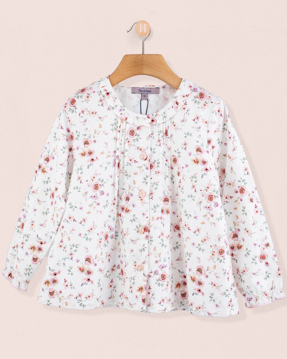 Ruffle Tunic Tuscany Pink Floral - Tunic