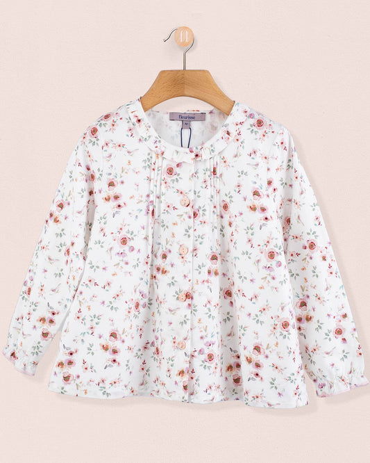 Ruffle Tunic Tuscany Pink Floral - Tunic