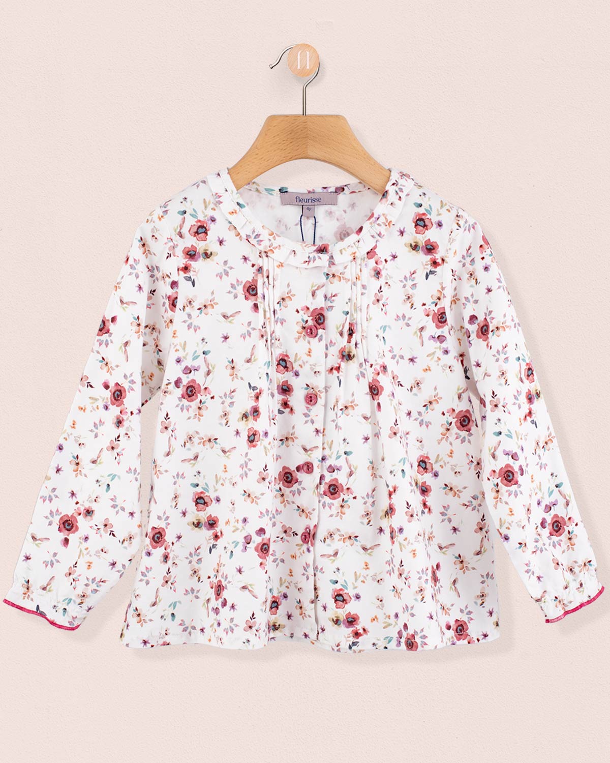 Ruffle Tunic Tuscany Mauve Floral - Tunic