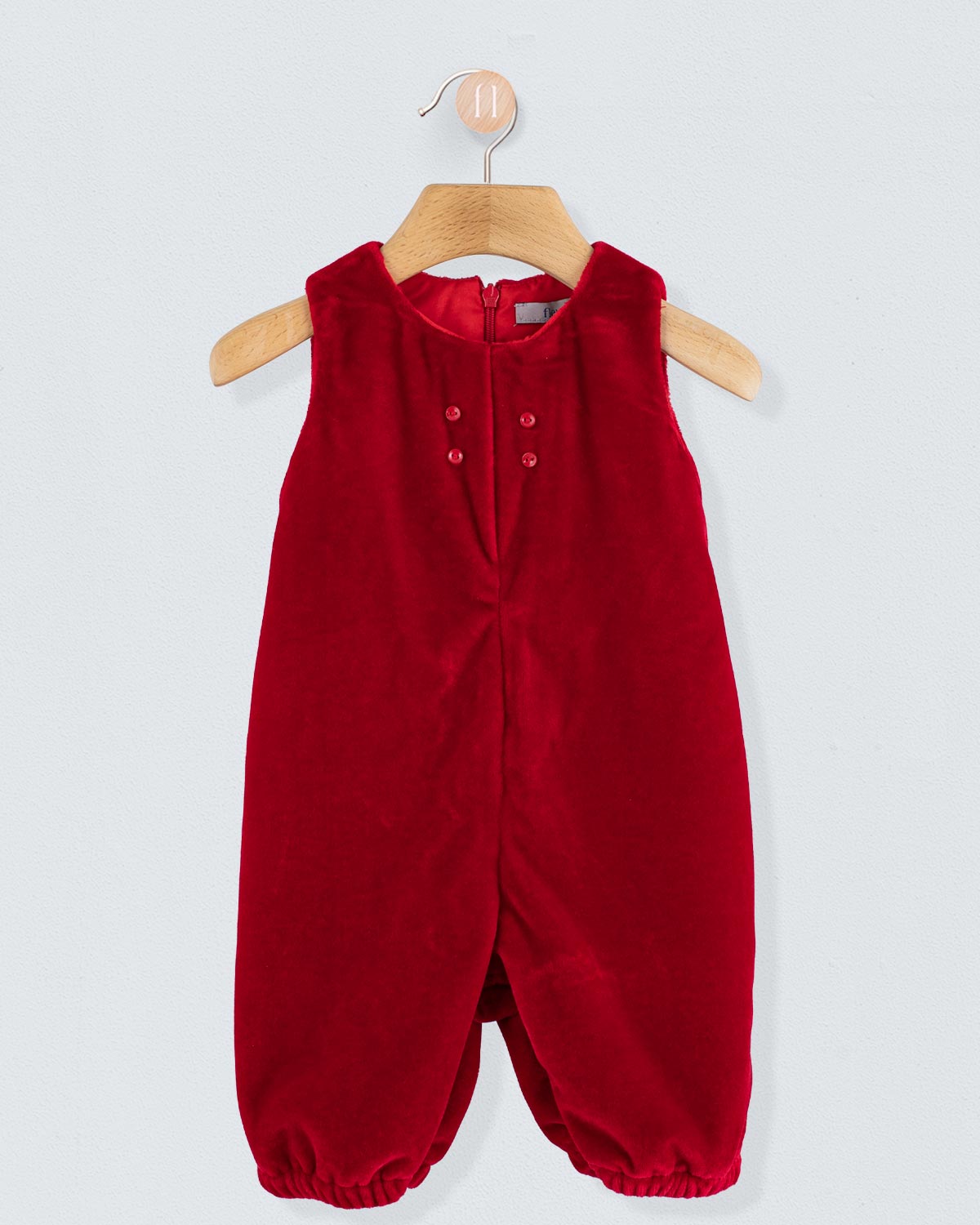 Harry Italian Red Velvet Romper - Romper