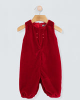 Harry Italian Red Velvet Romper