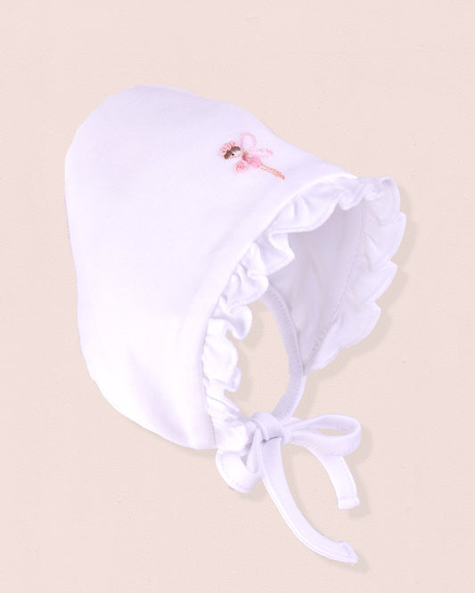 Pima Embroidered Fairy Bonnet - Hat