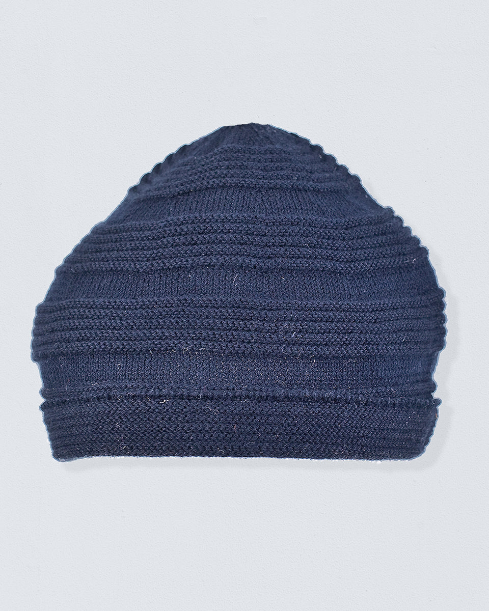 Jackpot Navy Ribbed Hat