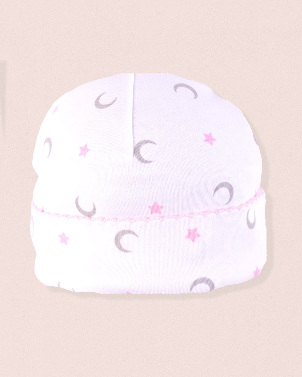Pima Moon and Stars Pink Hat