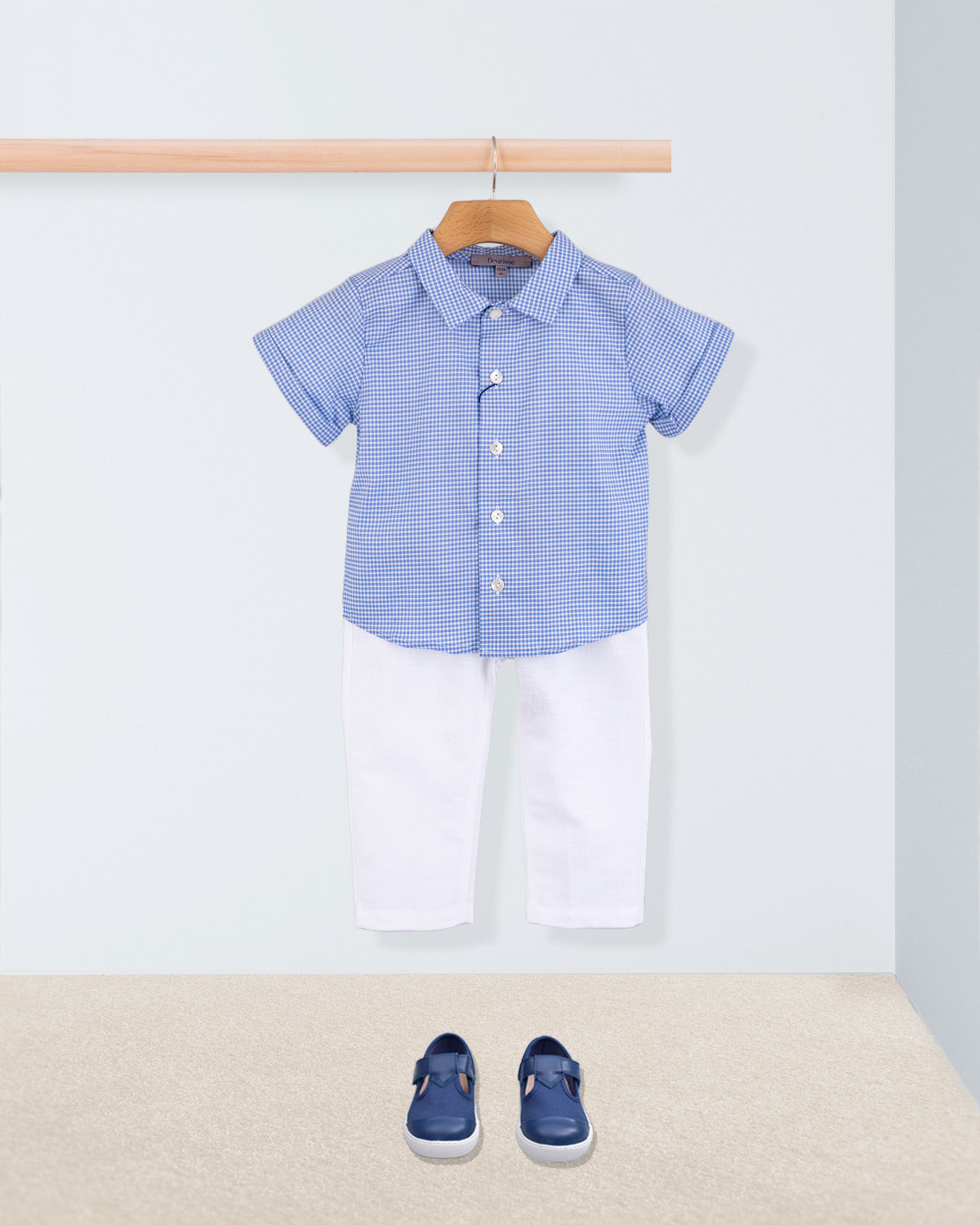 Henry Outline Blue Gingham Shirt - Shirt