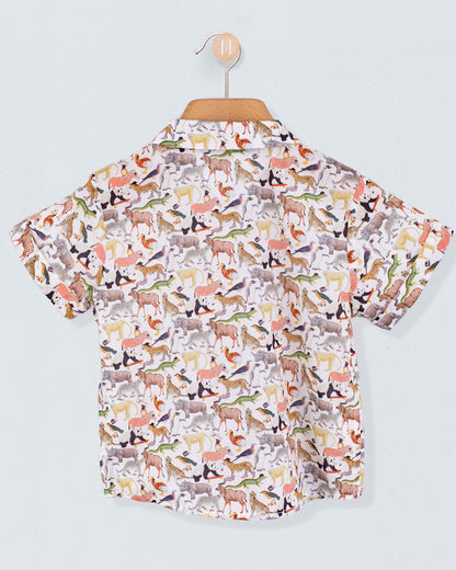 Henry Liberty Colorful Animals Shirt - Shirt