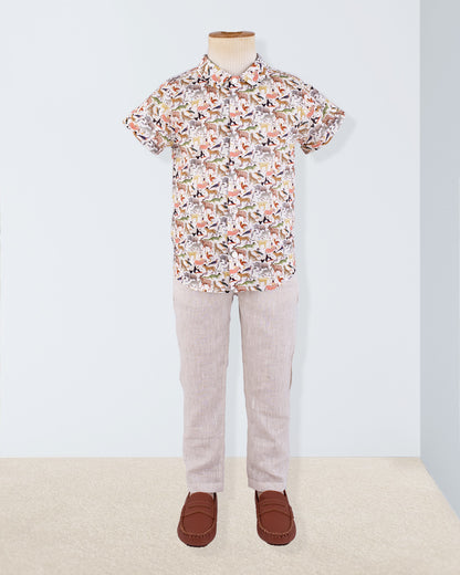 Henry Liberty Colorful Animals Shirt - Shirt