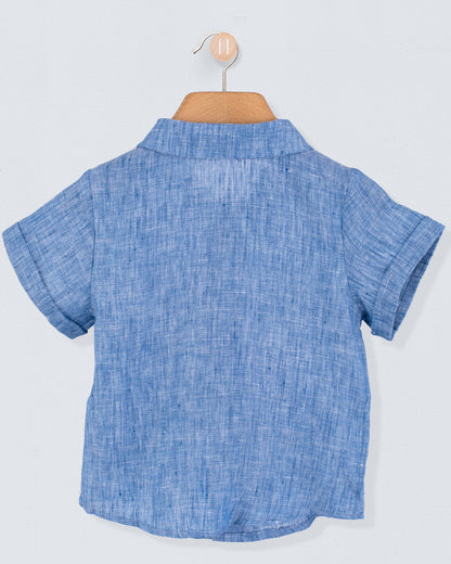 Henry Sea Foam Linen Shirt - Shirt
