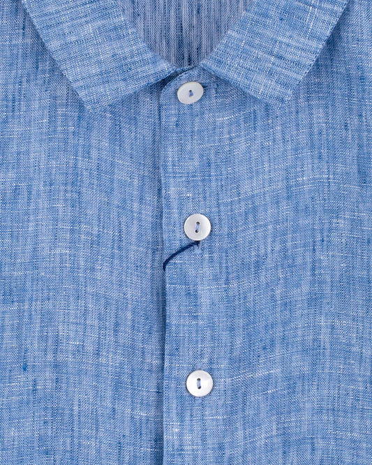 Henry Sea Foam Linen Shirt - Shirt
