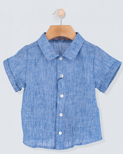 Henry Sea Foam Linen Shirt - Shirt