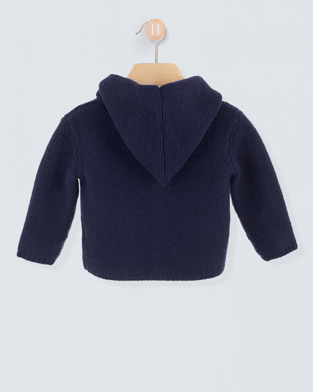 Benjamin Navy Hooded Sweater - Sweater
