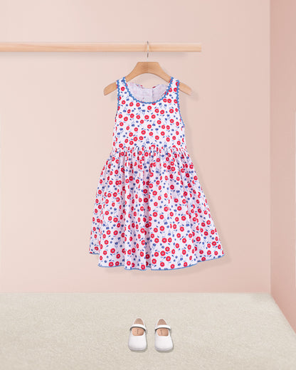 Ibiza Coral Poppies Dress - Dress