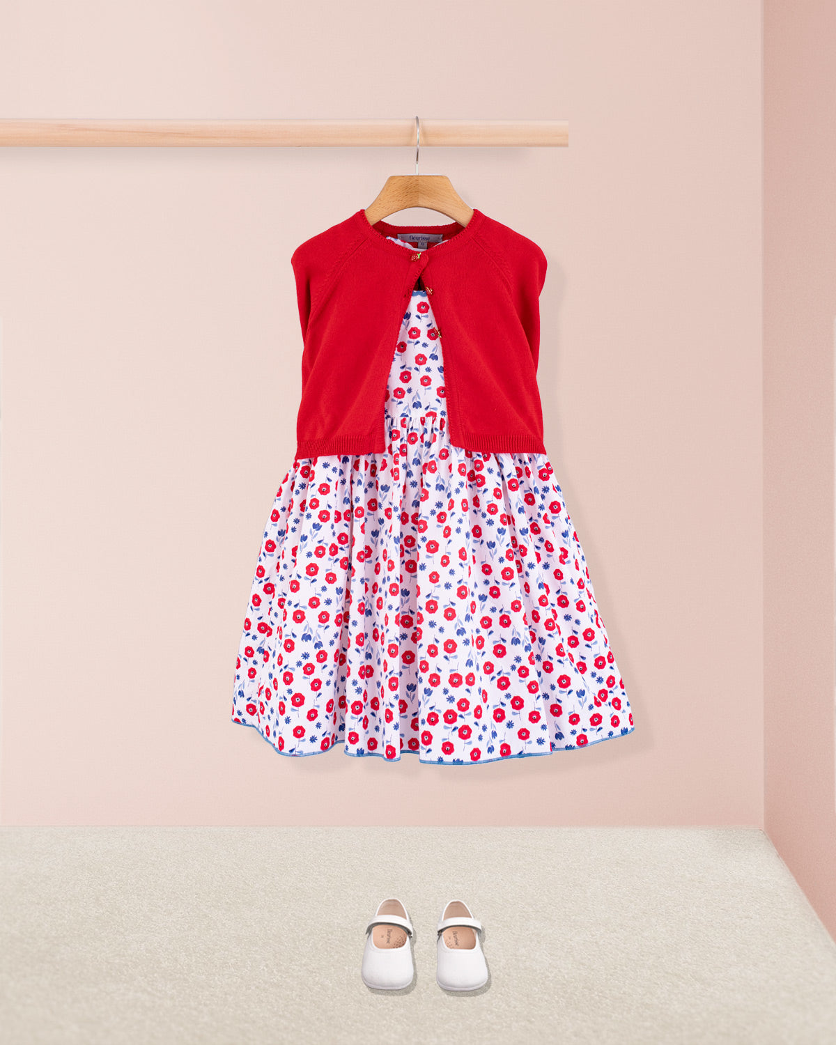 Ibiza Coral Poppies Dress - Dress