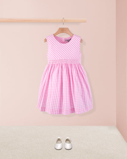 Jolie Candy Gingham Dress - Dress
