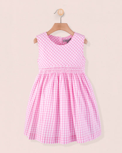 Jolie Candy Gingham Dress - Dress