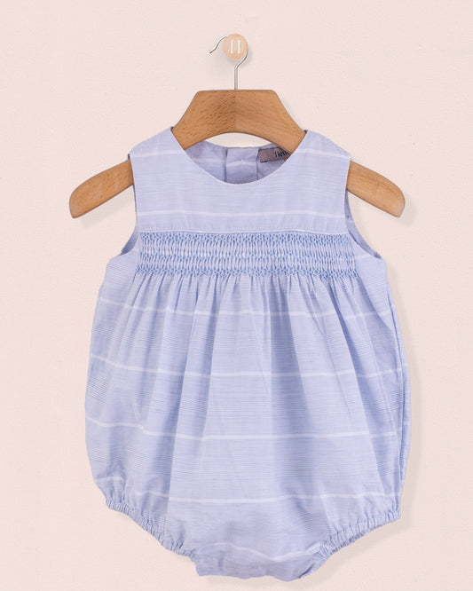 Kensington Baby Blue Pinstripe Romper - Romper