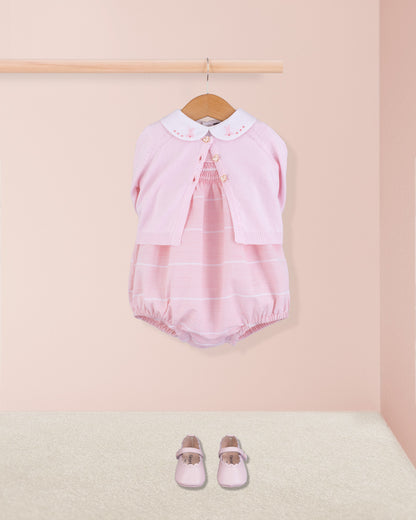 Kensington Baby Pink Pinstripe Romper - Romper